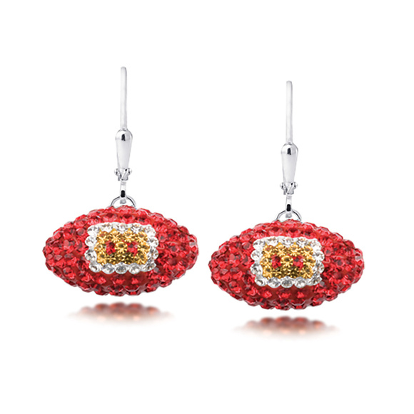 Element Shine Jewelry - NFL San Francisco 49ERS Football Earrings
